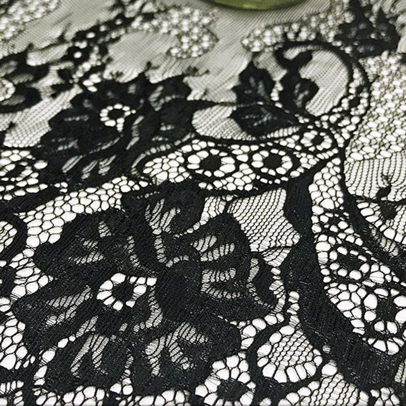 Lace Trim Wave Eyelash Nylon Lace Fabric for Women's Wear Wholesale Su 4